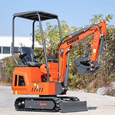 Mini excavadora multifunción Toros de 1 tonelada Micro Excavadora con motor Koop