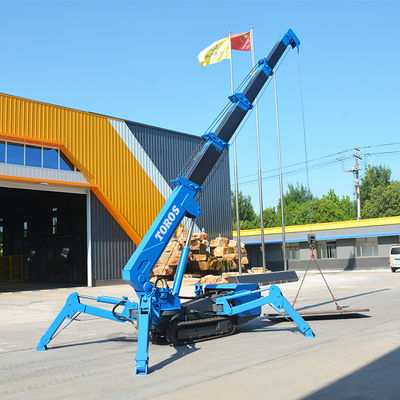 EPA approval Small 3 Ton Spider Crane 5 Ton Crawler Crane Boom Lift