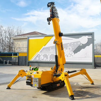 EPA approval Small 3 Ton Spider Crane 5 Ton Crawler Crane Boom Lift