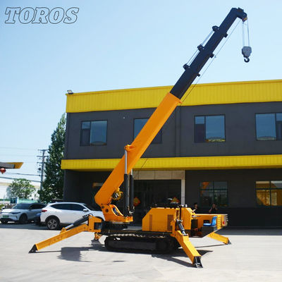 calidad  Span 16.8m Narrow Space Spider Crane For Construction And Industrial Applications fábrica