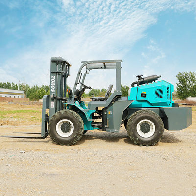 Safety 3.5 Ton Rough Terrain Forklift Powerful High Durability