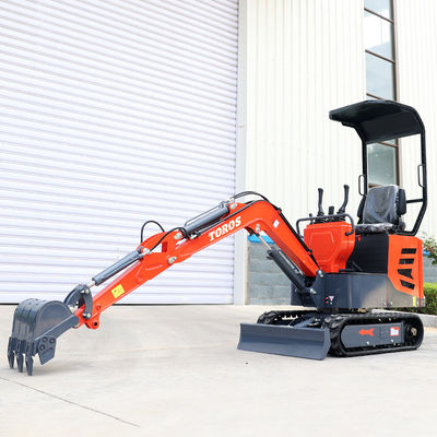 Mini excavadora multifunción Toros de 1 tonelada Micro Excavadora con motor Koop