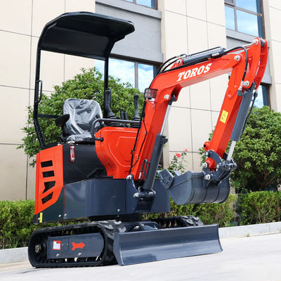 Mini excavadora multifunción Toros de 1 tonelada Micro Excavadora con motor Koop