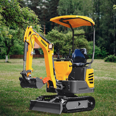 Equipo de mini excavadoras de 1.2 t de diesel verde Máquinas para mover tierra