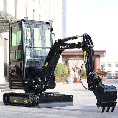 11.8KW 2600rpm 1,8 toneladas Mini Excavadora Máquina de excavación pequeña para la granja