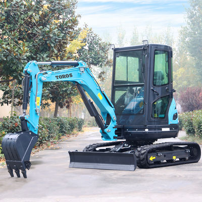 Mini excavador de Toros sobre orugas pequeño equipo de excavación de 2,6 toneladas para la reparación de carreteras