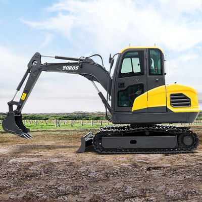 Altura máxima de excavación 4450 mm Máquina mini excavadora con longitud de palo de 1240 mm