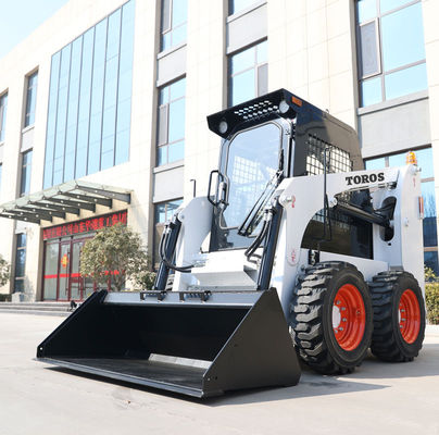 Construcción personalizada 4 ruedas de dirección Skid Steer 18.2KW Alta eficiencia