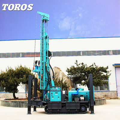 TOROS Power Diesel Rig de perforación de rastreador hidráulico con motor YUCHAI