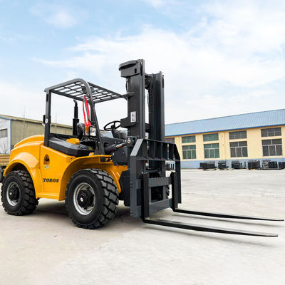 Camioneta elevadora sentada con tracción a 4 ruedas Camioneta elevadora de 7 toneladas con 48 pulgadas de longitud de horquilla