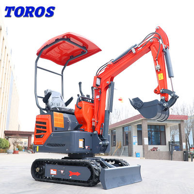 Certificación de la EPA mini Bagger Machine Small del excavador de 1,8 toneladas en espacios reducidos