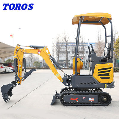 Mini excavadora hidráulica personalizable para uso agrícola de 1,2 toneladas fácil de operar