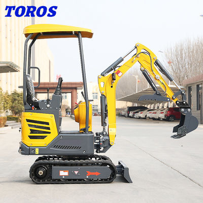 Amarillo chino de 1,2 toneladas Micro mini excavadora de personalización aceptable