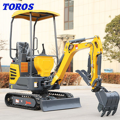 Trabajos municipales mini excavadora hidráulica diesel con altura máxima de excavación 2490 mm