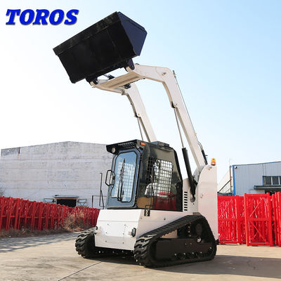 Mini cargador compacto rodado hidráulico de 1 tonelada para el alto rendimiento de las obras viales