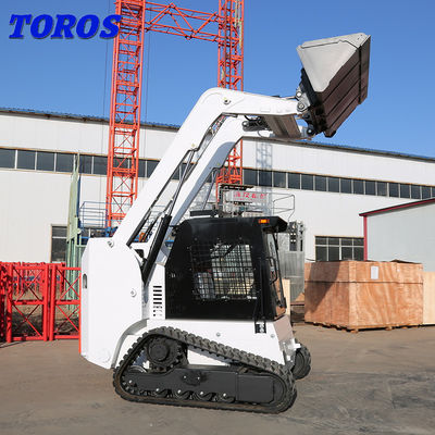 Desnivelación Mini Track Skid Steer Trabajos de tierra Máquina compacta de dirección de patinaje