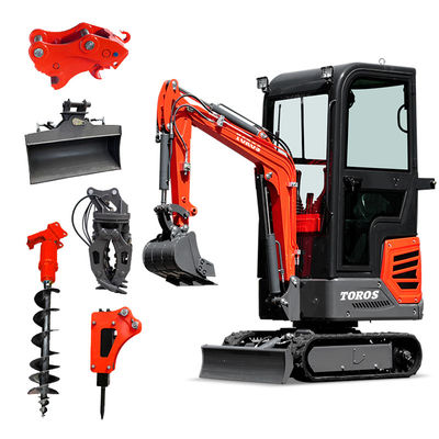 Espacios pequeños Mini excavadora para jardín Mini excavadora de 1,2 toneladas