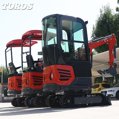 Espacios pequeños Mini excavadora para jardín Mini excavadora de 1,2 toneladas