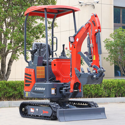 Excavadora pequeña de pista con certificación CE de 1200 kg Equipo de miniexcavación