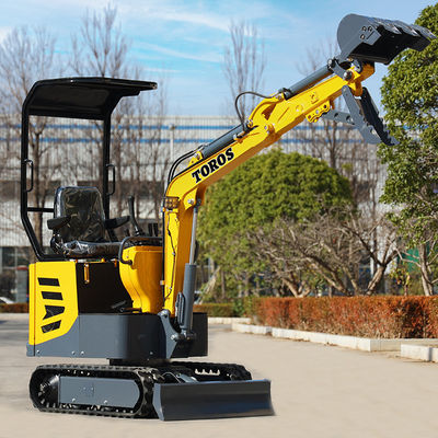 Mini excavadora multifunción Toros de 1 tonelada Micro Excavadora con motor Koop