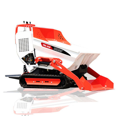 Blanco rojo 500 kg de pie en mini dumper para la agricultura fácil mantenimiento