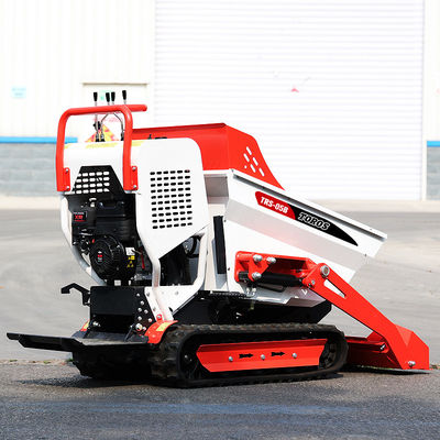 Blanco rojo 500 kg de pie en mini dumper para la agricultura fácil mantenimiento