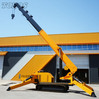 Distancia de 16.8m TOROS Tracked Spider Crane para ingeniería de espacio estrecho