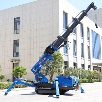 Distancia de 16.8m TOROS Tracked Spider Crane para ingeniería de espacio estrecho