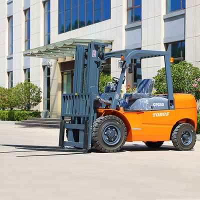 Seguridad 3500 kg carretilla elevadora diésel con horquilla móvil