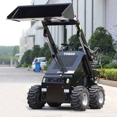 Mini cargador de dirección de deslizamiento de 2-4Mph con 2 cargas de inclinación Sistema hidráulico de bucle cerrado