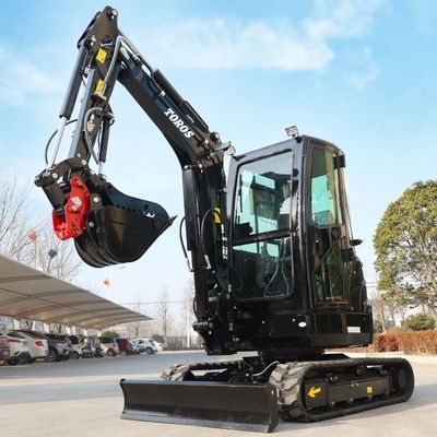 Excavadora hidráulica compacta de 3,5 toneladas eficiente con motor diesel