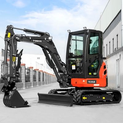3Excavadora hidráulica de 5 toneladas con radio de excavación máximo de 4845 mm y profundidad de excavación máxima de 2880 mm