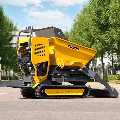 Velocidad de marcha 1.7/3.5 Km/H Mini Crawler Dumper 10hp Potencia del motor para el paisaje