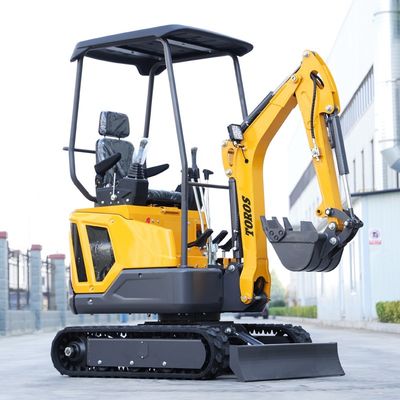 Excavadora Mini Crawler confiable 1600kg Peso de operación 30° Capacidad de escalada