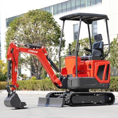 Velocidad de giro 10 Rpm Mini Excavadora de rastreo 16mpa Para proyectos de construcción