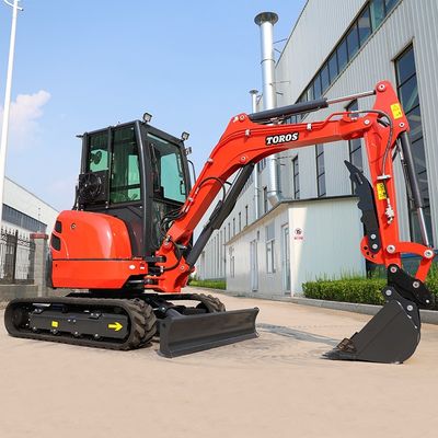 Mini excavadora Toros de 3,5 toneladas con motor Kubota Micro Excavadora Multifunciones