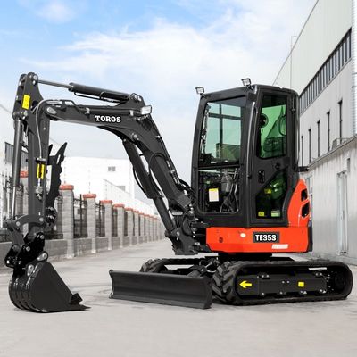 Mini excavadora Toros de 3,5 toneladas con motor Kubota Micro Excavadora Multifunciones