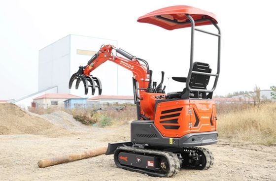 Mini excavadora 1200kg de peso operativo, motor Kubota
