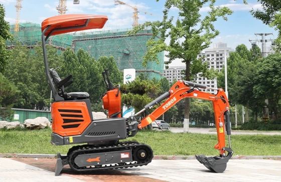 Mini excavadora 1200kg de peso operativo, motor Kubota