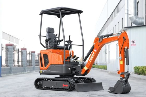 Mini excavadora con un peso de 1600 kg, motor Kubota