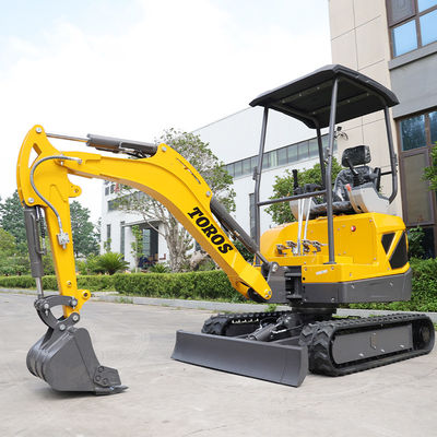 Mini excavadora sobre orugas en venta, máquina de orugas de 2 toneladas y 3.5 toneladas con cuchara reforzada