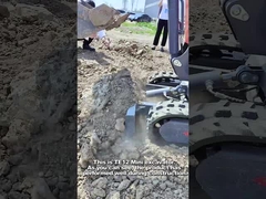 Trabajos municipales 1,2 toneladas 0,8 toneladas Mini excavadora máquina de alta potencia