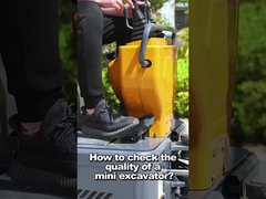 1200kg escalabilidad máxima compacta diesel del excavador 30° de la cabina cerrada